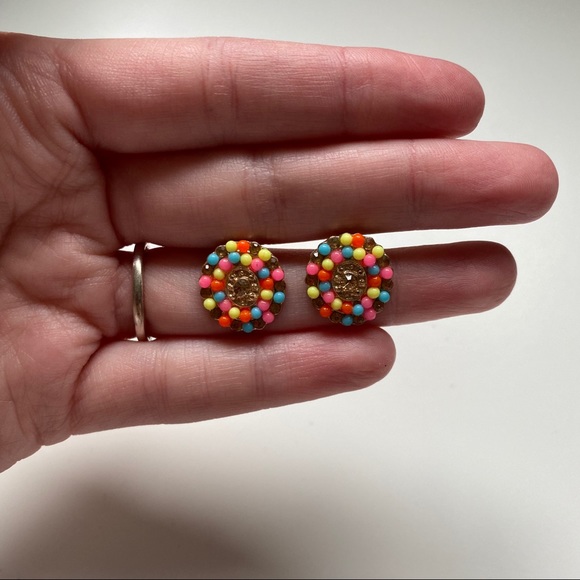 🆕 *NWOT* | Eclectic Boho Vibrant Stud Earrings - Picture 3 of 3